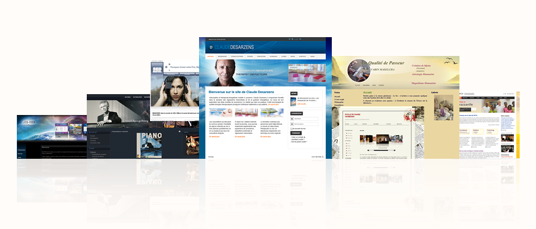 Réalisations de sites Internet, design et développement